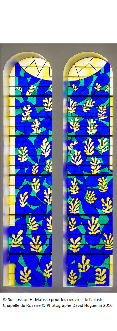 Les superbes vitraux de la chapelle Matisse