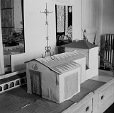 Maquette en carton de la chapelle réalisée par soeur Jacques-Marie